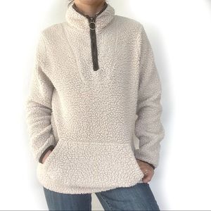 Nordstrom teddy pullover Women Sz M
